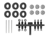 Viessmann 8422 - H0 - Nachrüst-Set für Kibri Anhänger und Auflieger - Einfachbereifung